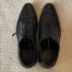 Bally Classic Black Leather Derbys